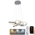 LED Prigušivi luster na sajli LED/65W/230V 3000-6500K krom + Daljinski upravljač