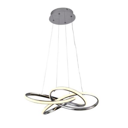 LED Prigušivi luster na sajli LED/65W/230V 3000-6500K krom + Daljinski upravljač