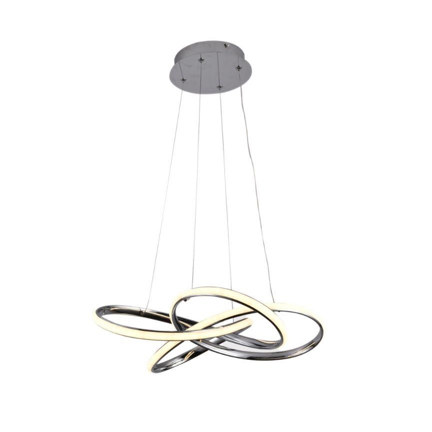 LED Prigušivi luster na sajli LED/65W/230V 3000-6500K krom + Daljinski upravljač