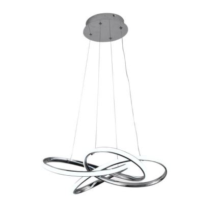 LED Prigušivi luster na sajli LED/65W/230V 3000-6500K krom + Daljinski upravljač