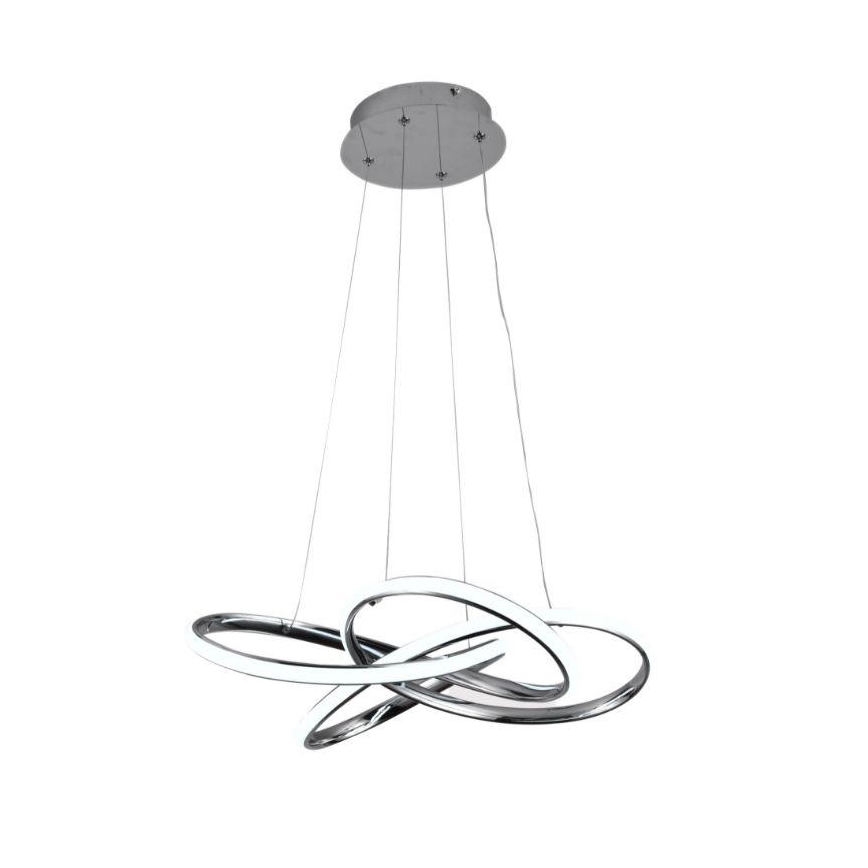 LED Prigušivi luster na sajli LED/65W/230V 3000-6500K krom + Daljinski upravljač