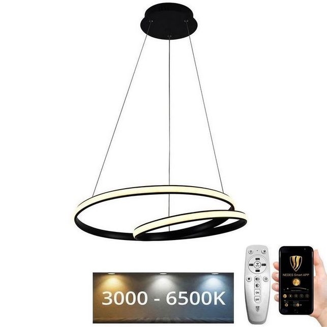 LED Prigušivi luster na sajli LED/65W/230V 3000-6500K pr. 56 cm + Daljinski upravljač