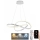 LED Prigušivi luster na sajli LED/70W/230V 3000-6500K bela + Daljinski upravljač