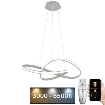 LED Prigušivi luster na sajli LED/70W/230V 3000-6500K + Daljinski upravljač