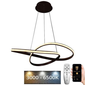 LED Prigušivi luster na sajli LED/70W/230V 3000-6500K + Daljinski upravljač