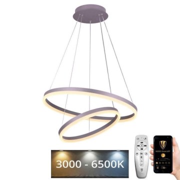 LED Prigušivi luster na sajli LED/70W/230V 3000-6500K + Daljinski upravljač