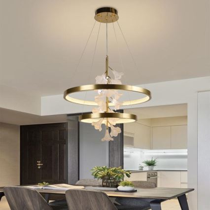 LED Prigušivi luster na sajli LED/70W/230V 3000-6500K + Daljinski upravljač