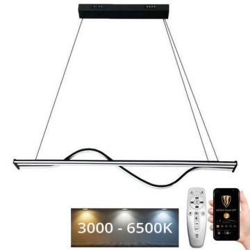 LED Prigušivi luster na sajli LED/70W/230V 3000-6500K + Daljinski upravljač