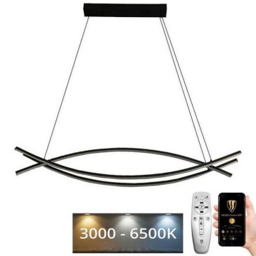 LED Prigušivi luster na sajli LED/70W/230V 3000-6500K + Daljinski upravljač