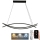 LED Prigušivi luster na sajli LED/70W/230V 3000-6500K + Daljinski upravljač