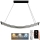 LED Prigušivi luster na sajli LED/70W/230V 3000-6500K + Daljinski upravljač