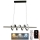 LED Prigušivi luster na sajli LED/70W/230V 3000-6500K + Daljinski upravljač