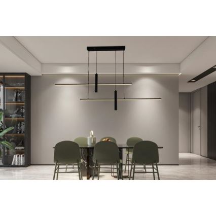LED Prigušivi luster na sajli LED/70W/230V 3000-6500K + Daljinski upravljač