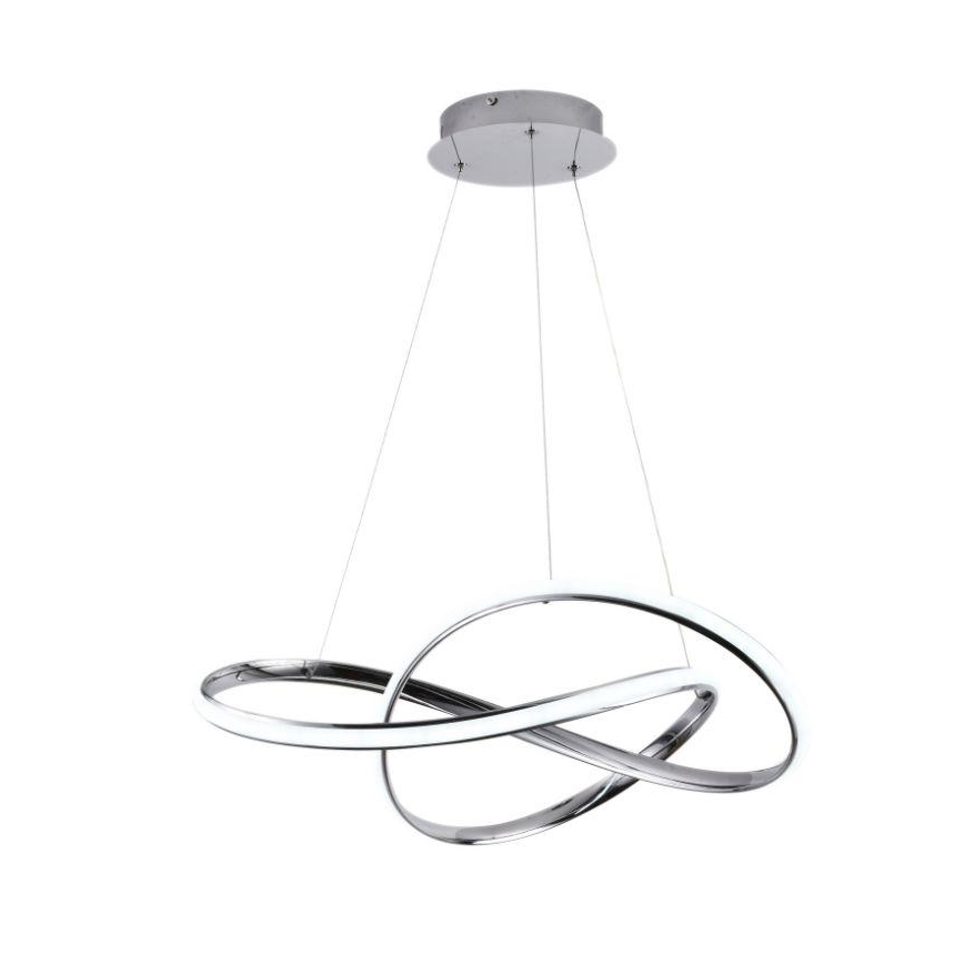 LED Prigušivi luster na sajli LED/70W/230V 3000-6500K sjajni krom + Daljinski upravljač