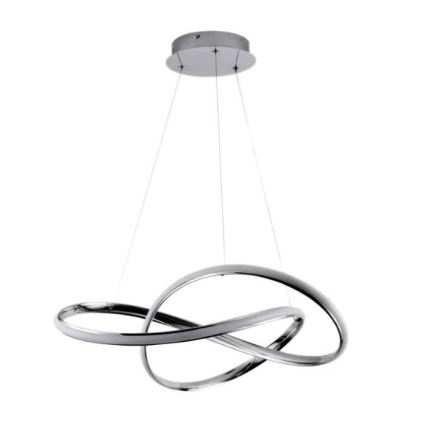 LED Prigušivi luster na sajli LED/70W/230V 3000-6500K sjajni krom + Daljinski upravljač