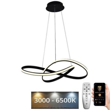 LED Prigušivi luster na sajli LED/70W/230V 3000-6500K pr. 55 cm + Daljinski upravljač