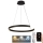 LED Prigušivi luster na sajli LED/70W/230V 3000-6500K pr. 60 cm + Daljinski upravljač