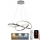 LED Prigušivi luster na sajli LED/70W/230V 3000-6500K sjajni krom + Daljinski upravljač