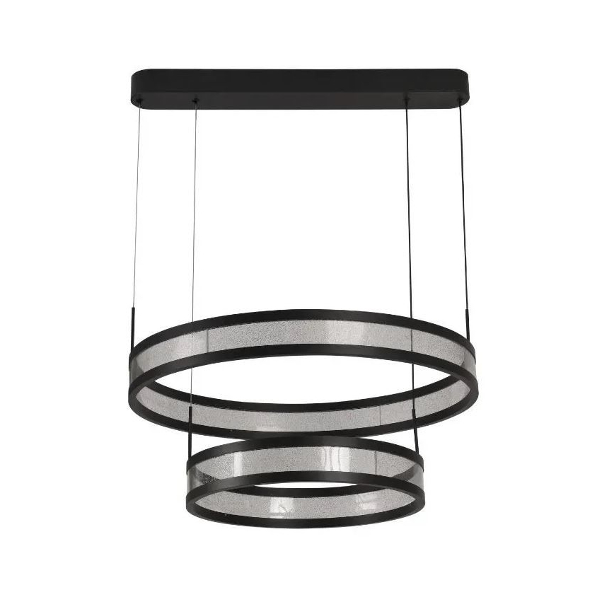 LED Prigušivi luster na sajli LED/70W/230V 3000-6500K crno + Daljinski upravljač
