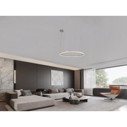 LED Prigušivi luster na sajli LED/72W/230V 3000-6500K pr. 100 cm + Daljinski upravljač