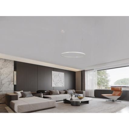 LED Prigušivi luster na sajli LED/72W/230V 3000-6500K pr. 100 cm + Daljinski upravljač