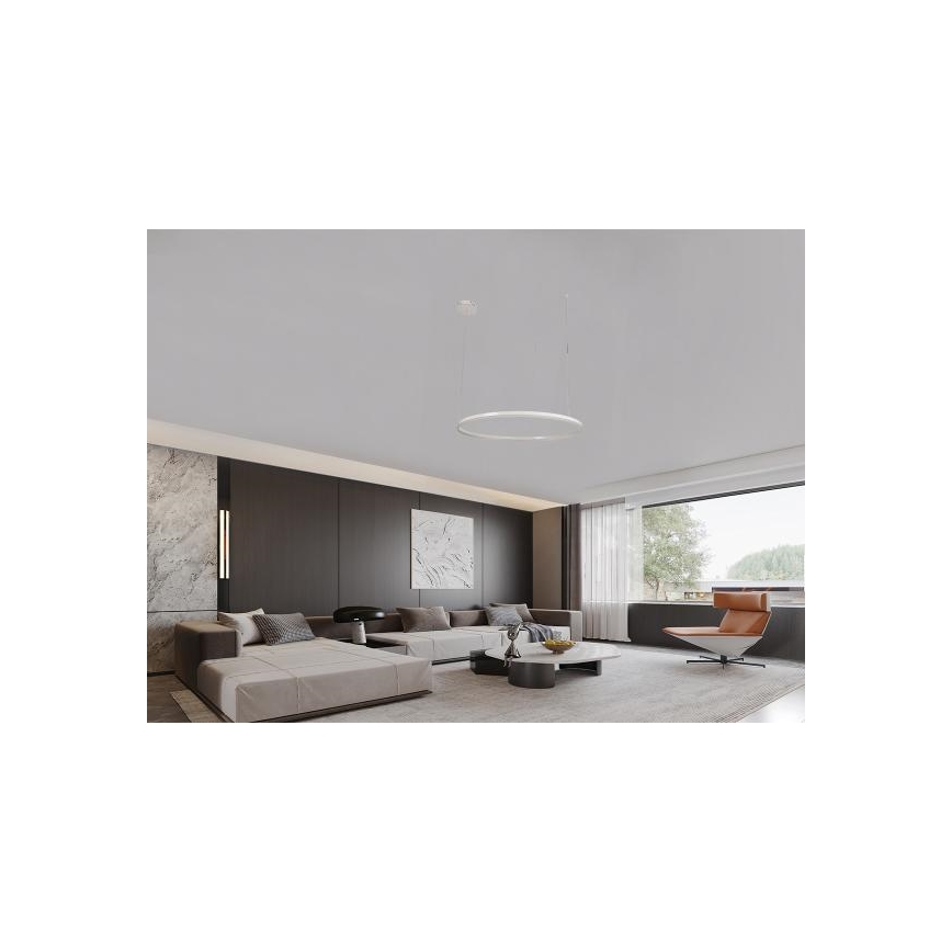 LED Prigušivi luster na sajli LED/72W/230V 3000-6500K pr. 100 cm + Daljinski upravljač