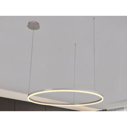 LED Prigušivi luster na sajli LED/72W/230V 3000-6500K pr. 100 cm + Daljinski upravljač