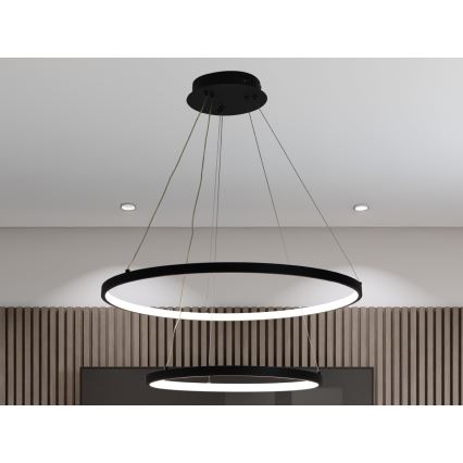 LED Prigušivi luster na sajli LED/75W/230V 3000-6500K pr. 60 cm + Daljinski upravljač
