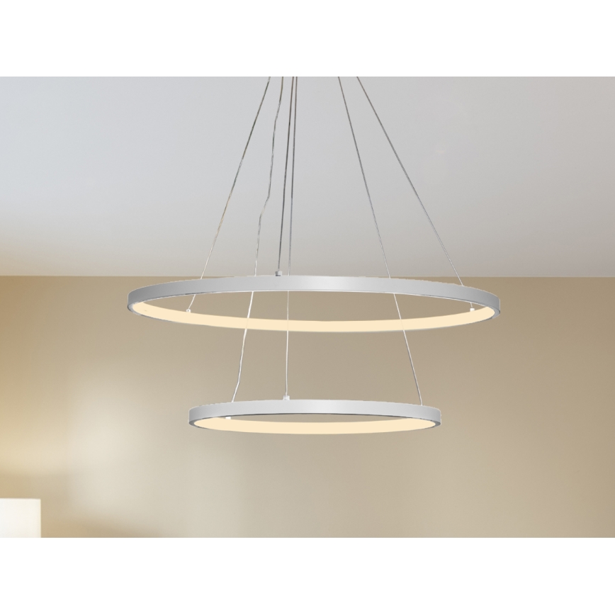 LED Prigušivi luster na sajli LED/75W/230V 3000-6500K pr. 60 cm + Daljinski upravljač