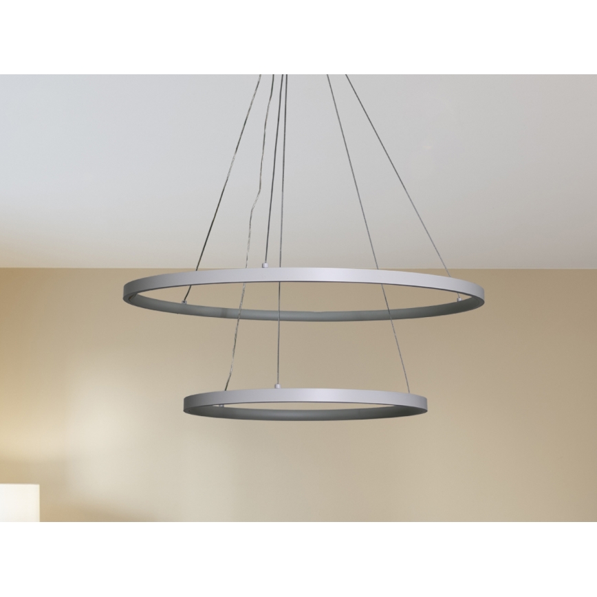 LED Prigušivi luster na sajli LED/75W/230V 3000-6500K pr. 60 cm + Daljinski upravljač