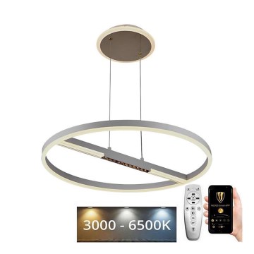 LED Prigušivi luster na sajli LED/75W/230V 3000-6500K + Daljinski upravljač