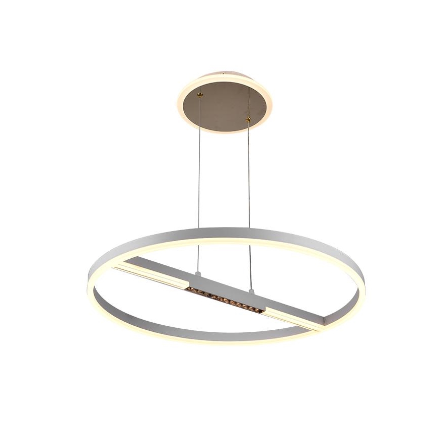 LED Prigušivi luster na sajli LED/75W/230V 3000-6500K + Daljinski upravljač