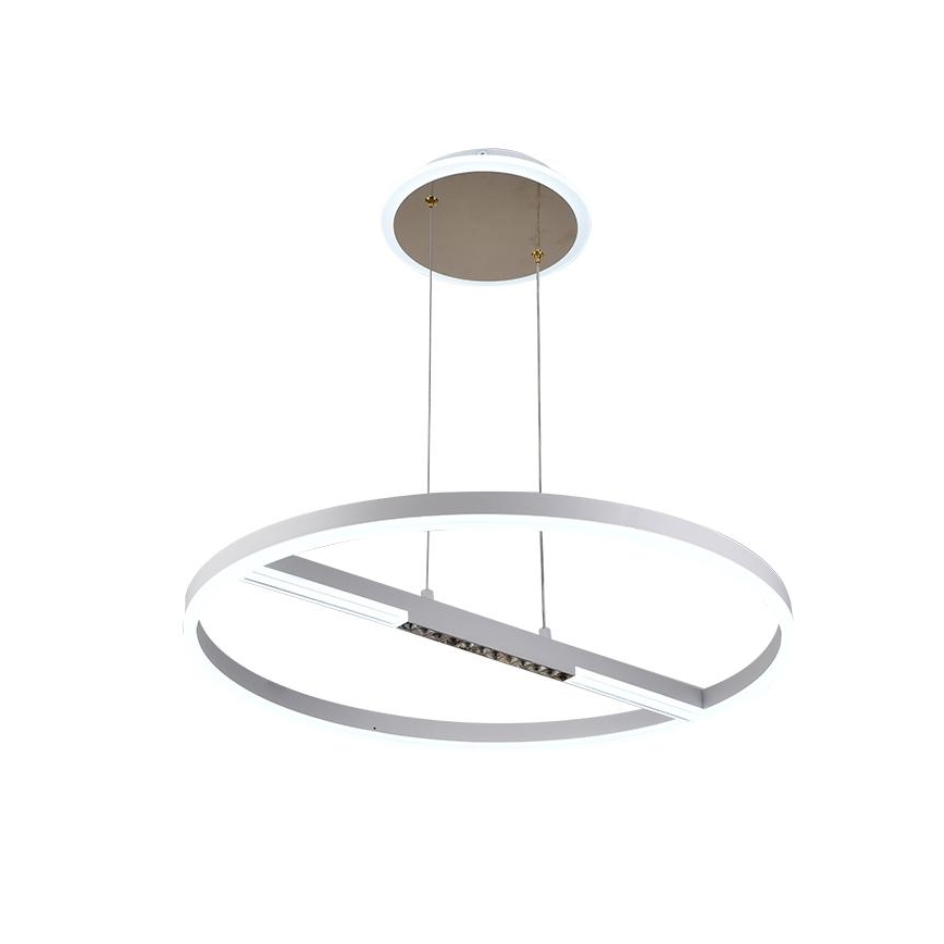 LED Prigušivi luster na sajli LED/75W/230V 3000-6500K + Daljinski upravljač