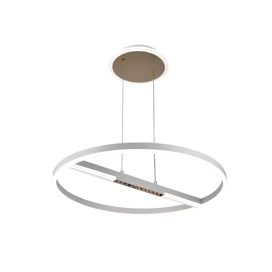 LED Prigušivi luster na sajli LED/75W/230V 3000-6500K + Daljinski upravljač