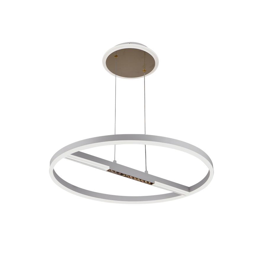 LED Prigušivi luster na sajli LED/75W/230V 3000-6500K + Daljinski upravljač