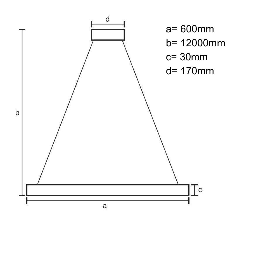 LED Prigušivi luster na sajli LED/75W/230V 3000-6500K + Daljinski upravljač