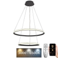 LED Prigušivi luster na sajli LED/75W/230V 3000-6500K pr. 60 cm + Daljinski upravljač