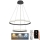 LED Prigušivi luster na sajli LED/75W/230V 3000-6500K pr. 60 cm + Daljinski upravljač