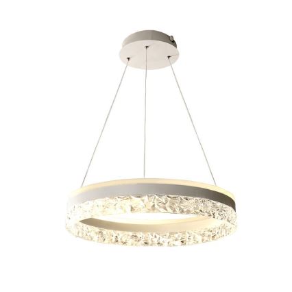 LED Prigušivi luster na sajli LED/80W/230V 3000-6500K bela + Daljinski upravljač