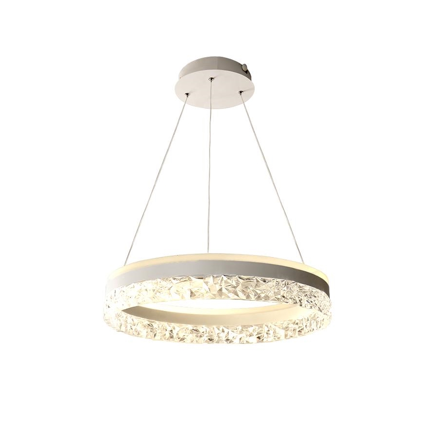 LED Prigušivi luster na sajli LED/80W/230V 3000-6500K bela + Daljinski upravljač