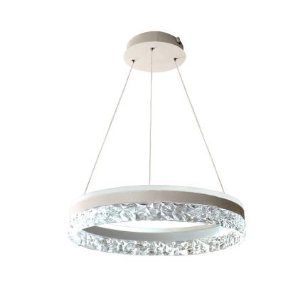 LED Prigušivi luster na sajli LED/80W/230V 3000-6500K bela + Daljinski upravljač