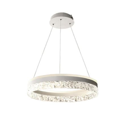 LED Prigušivi luster na sajli LED/80W/230V 3000-6500K bela + Daljinski upravljač