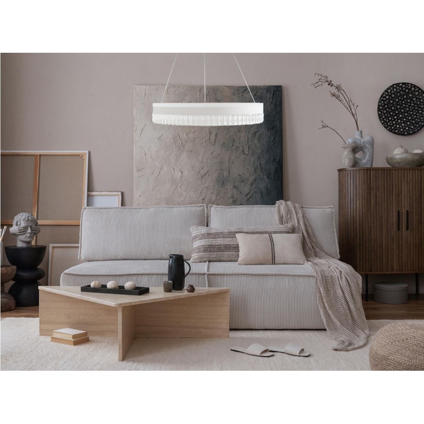 LED Prigušivi kristalni luster na sajli LED/80W/230V 3000-6500K bela + Daljinski upravljač