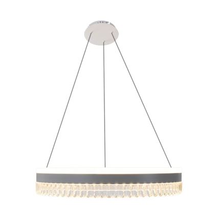 LED Prigušivi kristalni luster na sajli LED/80W/230V 3000-6500K bela + Daljinski upravljač