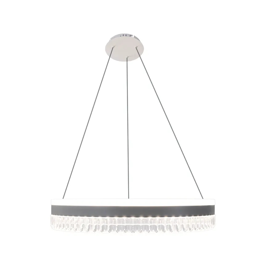 LED Prigušivi kristalni luster na sajli LED/80W/230V 3000-6500K bela + Daljinski upravljač