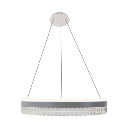LED Prigušivi kristalni luster na sajli LED/80W/230V 3000-6500K bela + Daljinski upravljač