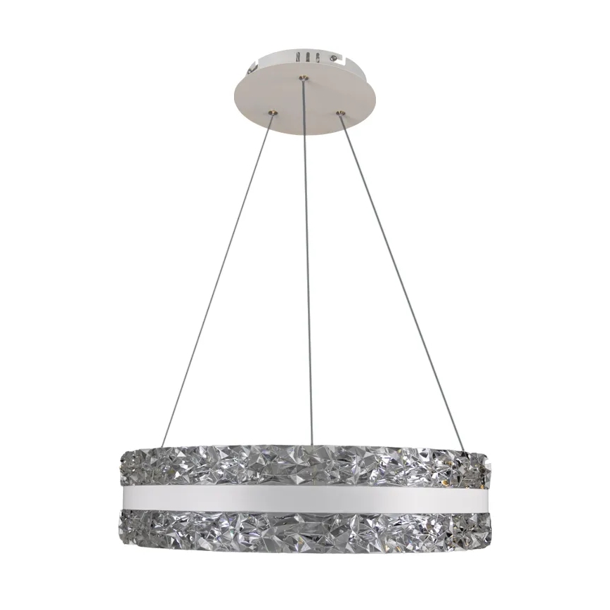 LED Prigušivi kristalni luster na sajli LED/80W/230V 3000-6500K bela + Daljinski upravljač