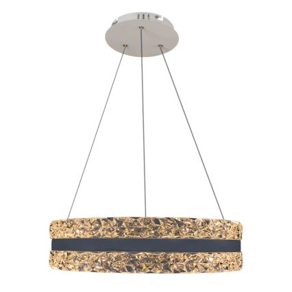 LED Prigušivi kristalni luster na sajli LED/80W/230V 3000-6500K bela + Daljinski upravljač