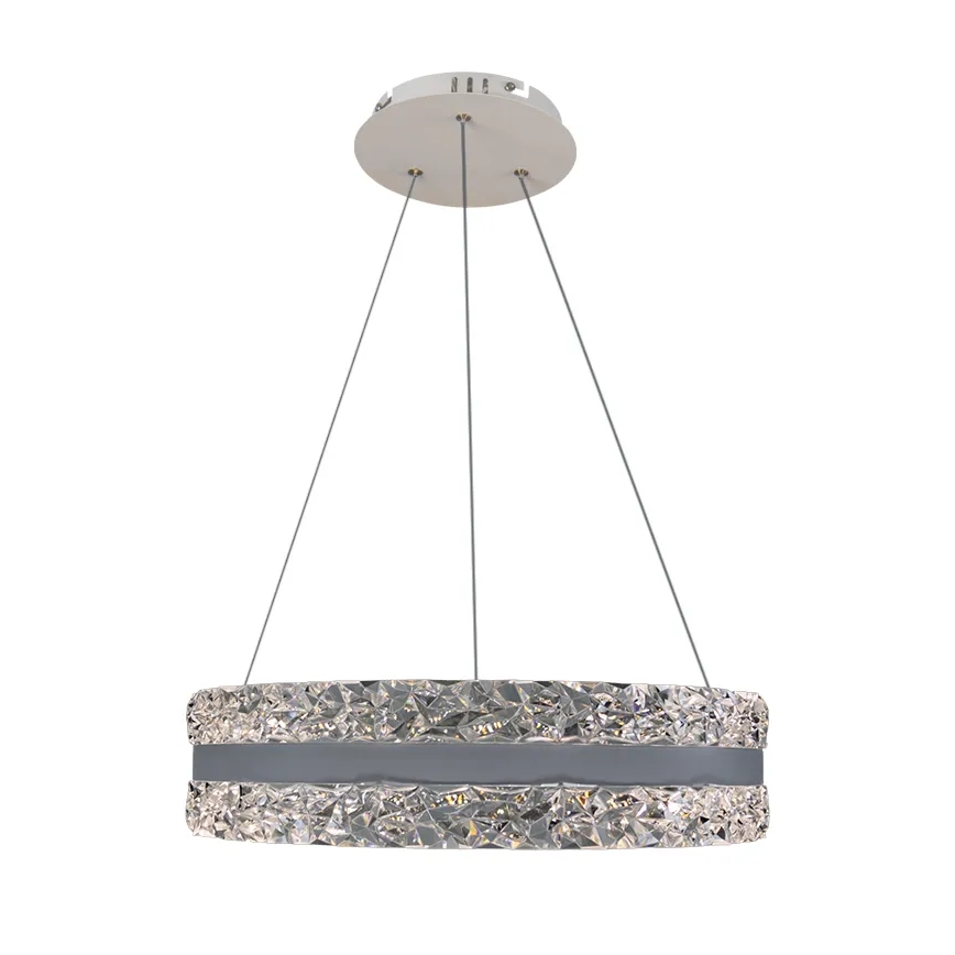 LED Prigušivi kristalni luster na sajli LED/80W/230V 3000-6500K bela + Daljinski upravljač