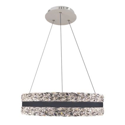 LED Prigušivi kristalni luster na sajli LED/80W/230V 3000-6500K bela + Daljinski upravljač